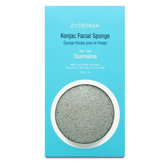 Konjac Facial Sponge with Tourmaline by Zyderma