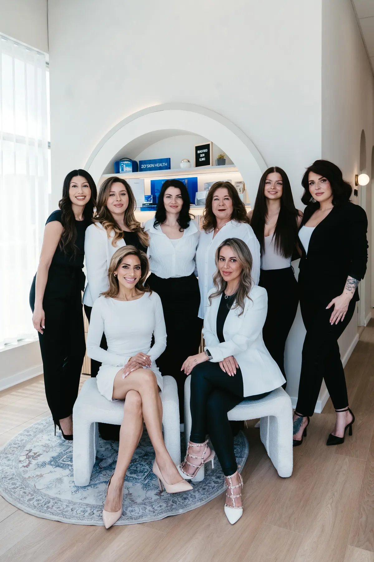 The Bradford Skin Clinic team photographed together in the clinic